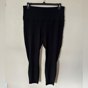 Lululemon Wunder Lounge 28” fleece lined pants black size 14